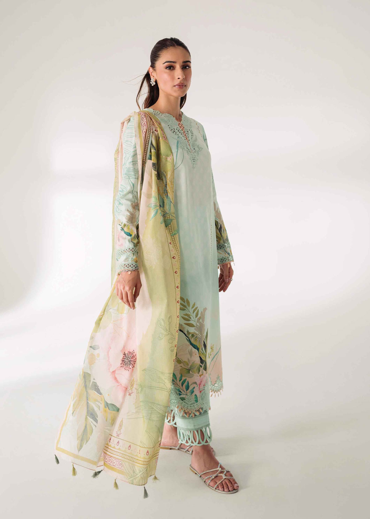 Qalamkar Q Prints Pakistani Unstitched Dress | Code4